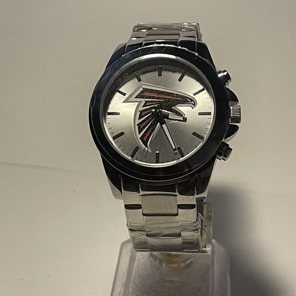 ATLANTA FALCONS NFL Team Logo Stainless-Steel Men's Watch by Game Time NEW - Picture 7 of 8